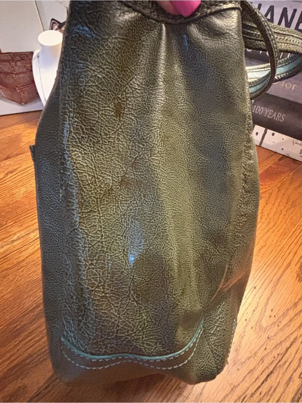 Coach Legacy Ergo Patent Leather Tote 11012 Metallic Green 65th Anniversary